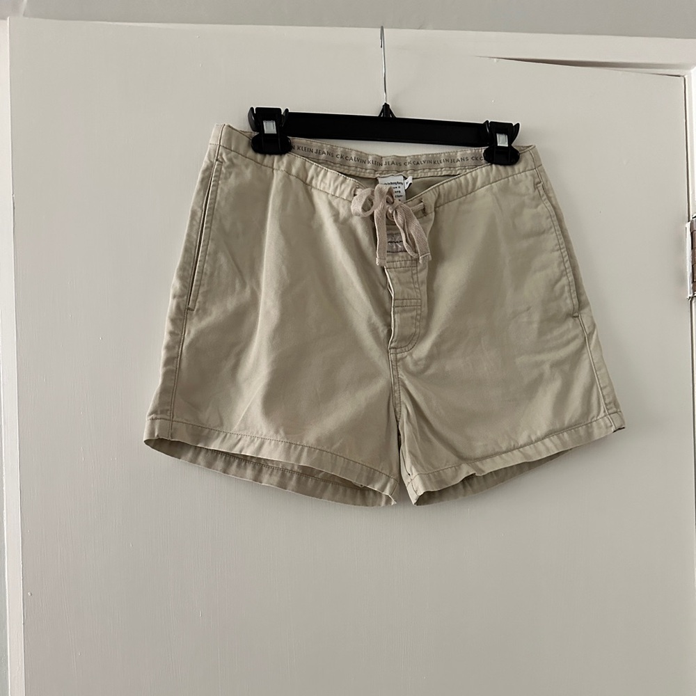 Vintage khaki calvin klein shorts
